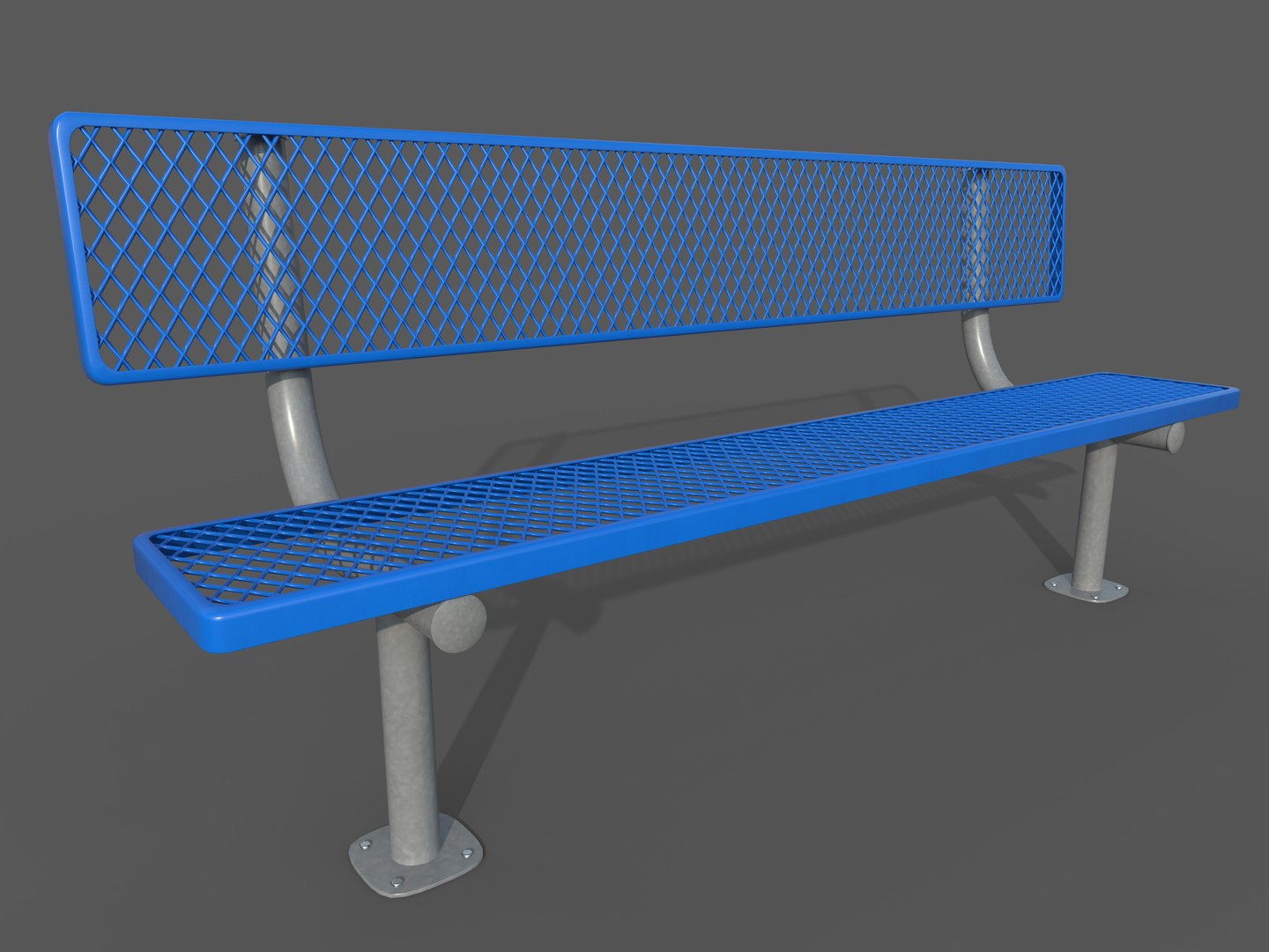 Diamond Mesh Bench 3D Model - TurboSquid 1335239