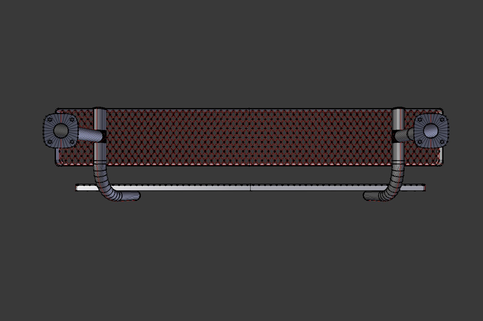 Diamond Mesh Bench 3D Model - TurboSquid 1335239