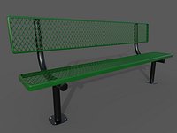 Diamond Mesh Bench