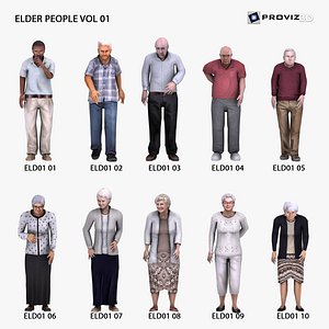 3D People Elderly Vol 01