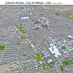 Santa Rosa California USA 3D model