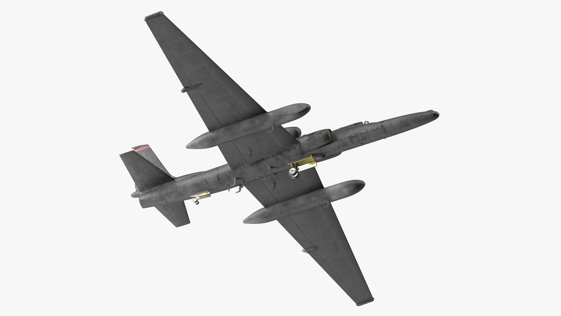 U2 Dragon Lady High Altitude Aircraft 3D model preview