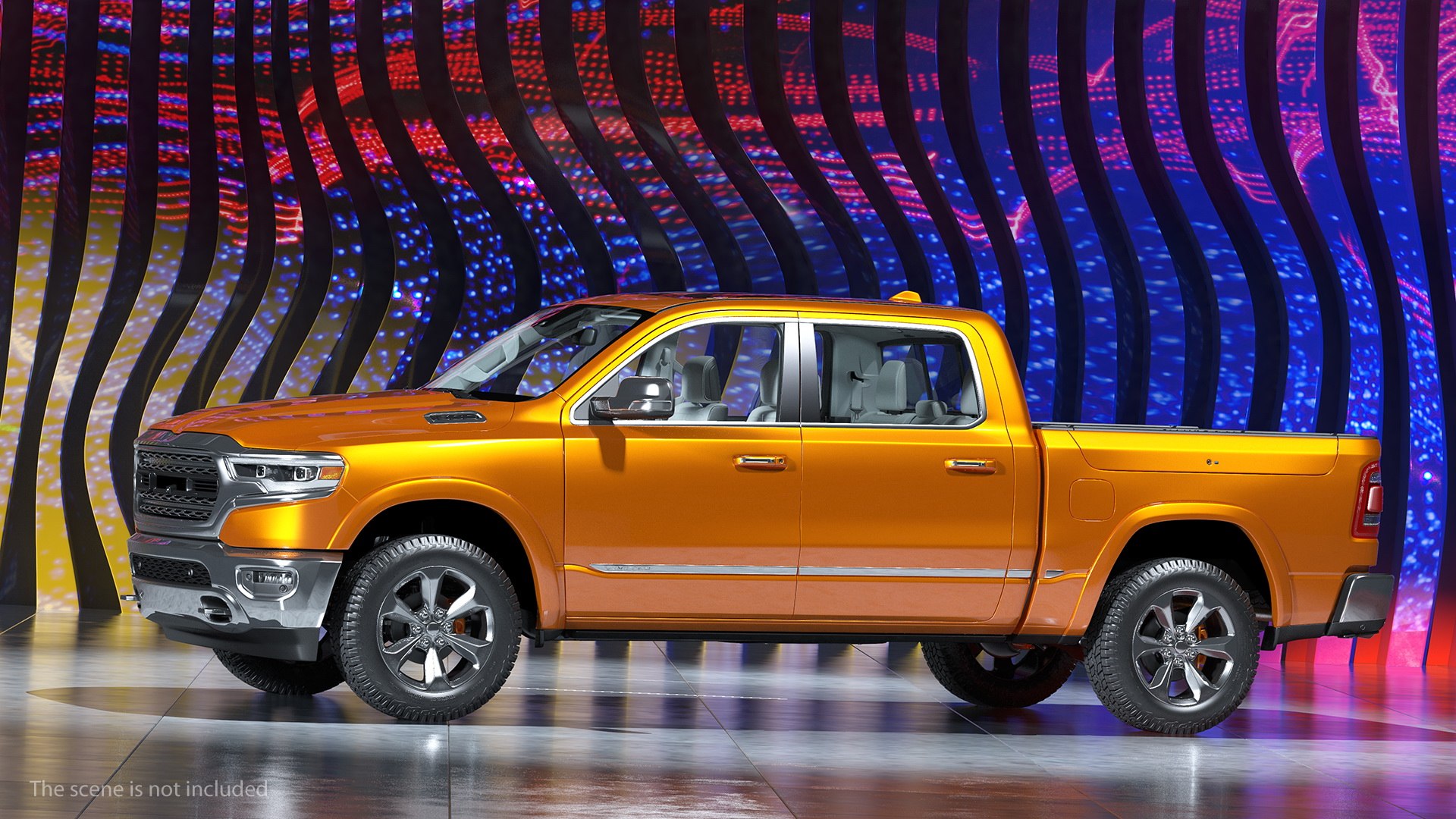 Pickup Truck Generic 3D model preview