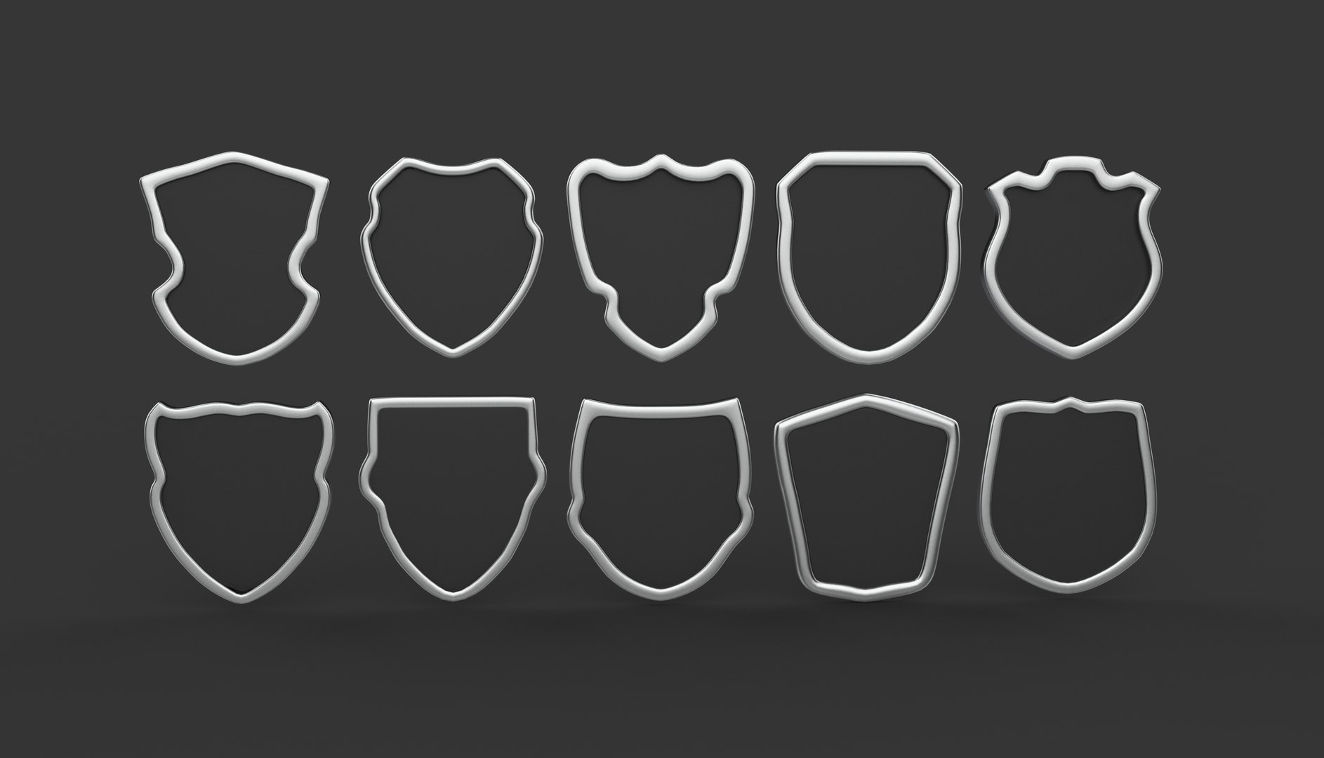 3D Shield Silhouettes 3D model model https://p.turbosquid.com/ts-thumb/Qg/KBiAxC/V7/shieldsilhouettessilvertexture.763/jpg/1747129465/1920x1080/fit_q87/5ac5f97704e2d550d450476dc0931ab0b8fc14ef/shieldsilhouettessilvertexture.763.jpg