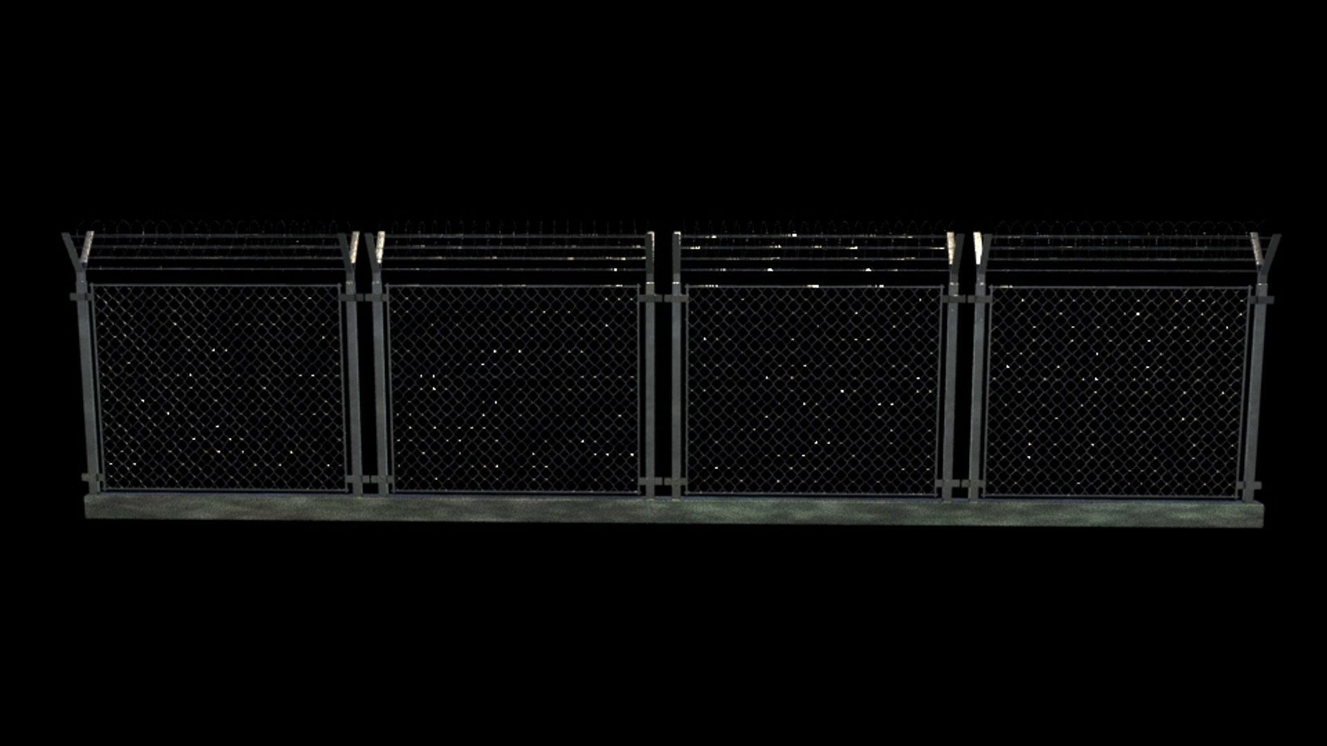 Metal Wire Fence 3D Model 3D Model - TurboSquid 2553096