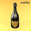 Champagne Dom Perignon Bottle