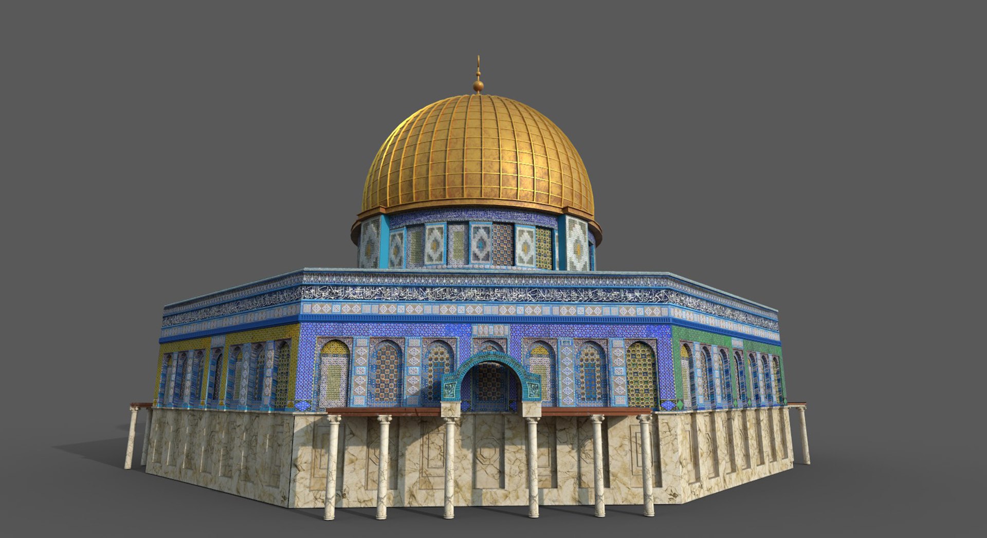 Dome Of The Rock 3D Model - TurboSquid 2075079