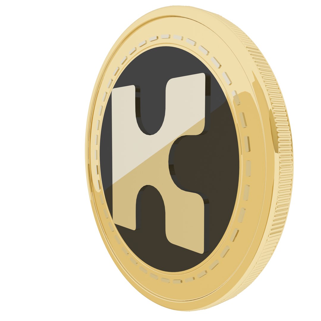 3D Kin Cryptocurrency Gold Coin - TurboSquid 1857016