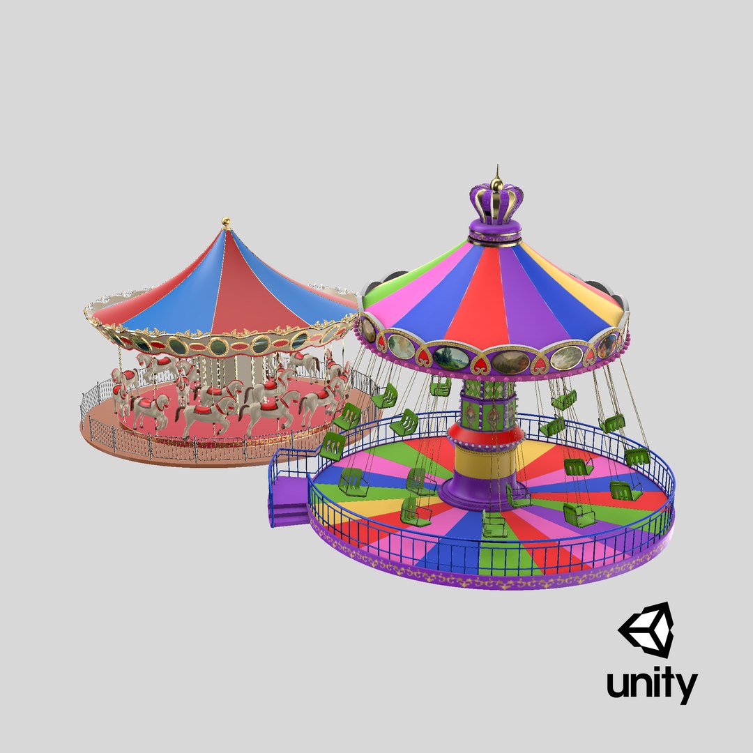 Two Detailed Carousels 3D https://p.turbosquid.com/ts-thumb/Qg/OnzMtF/XC/stemcell_unity_render/png/1738086446/1920x1080/fit_q87/f22b58948d3543f7e325c314817b37cbde3dfd8d/stemcell_unity_render.jpg