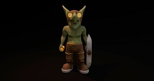 3D model goblin character polys