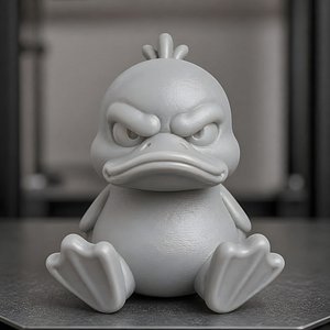 Angry Sitting Duck 3D Print Model 3D model
