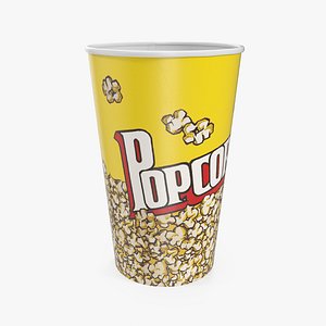 popcorn cup popped corn model