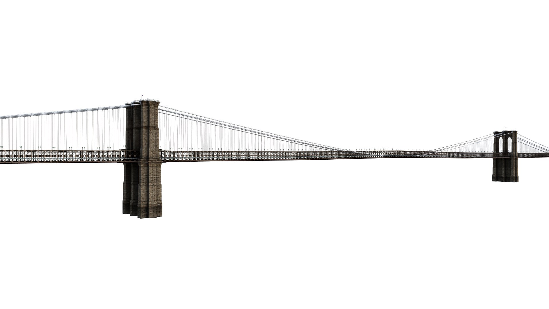 Brooklyn Bridge 3D Model - TurboSquid 1786215