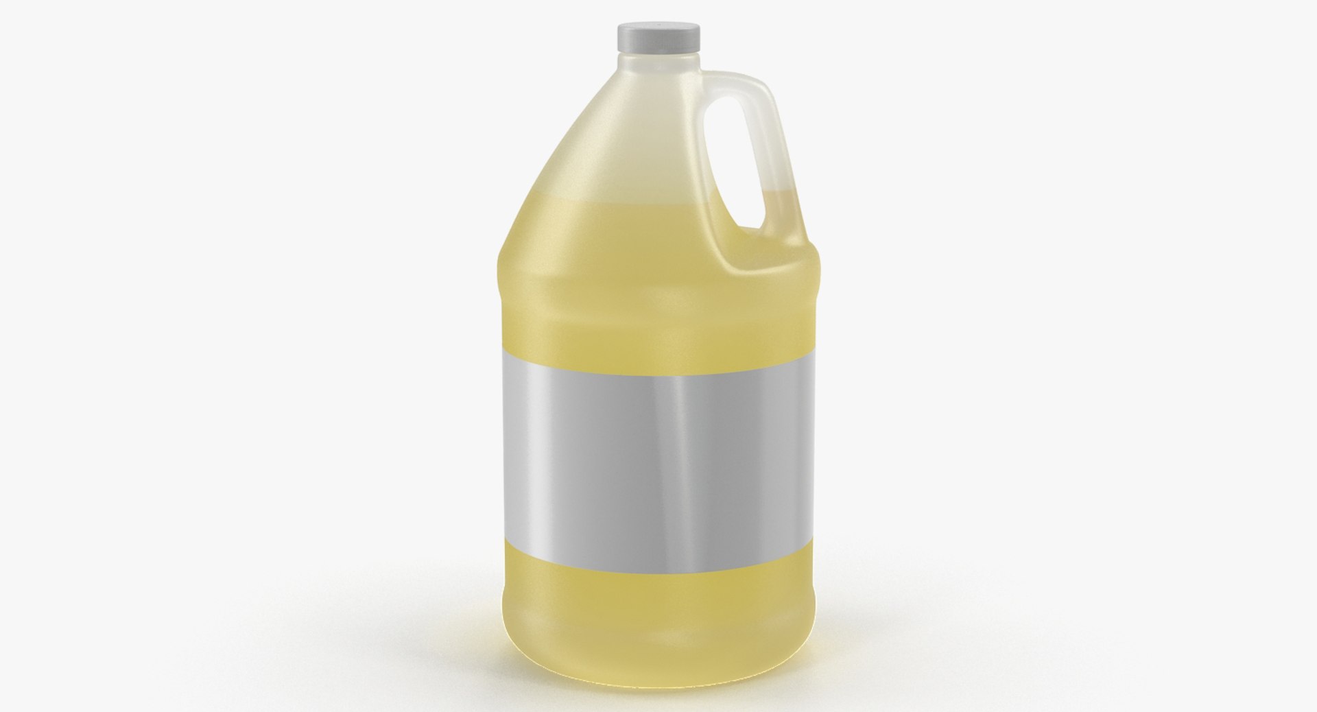 Orange Juice Plastic Container Jug 3D model preview