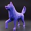 Husky Low Poly 2