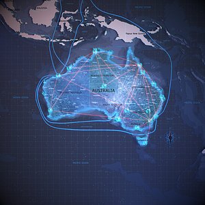 Australia 3d MapTech Style 3D model
