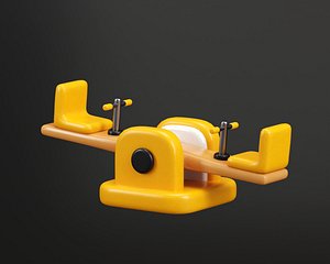 Outdoor See Saw Playground