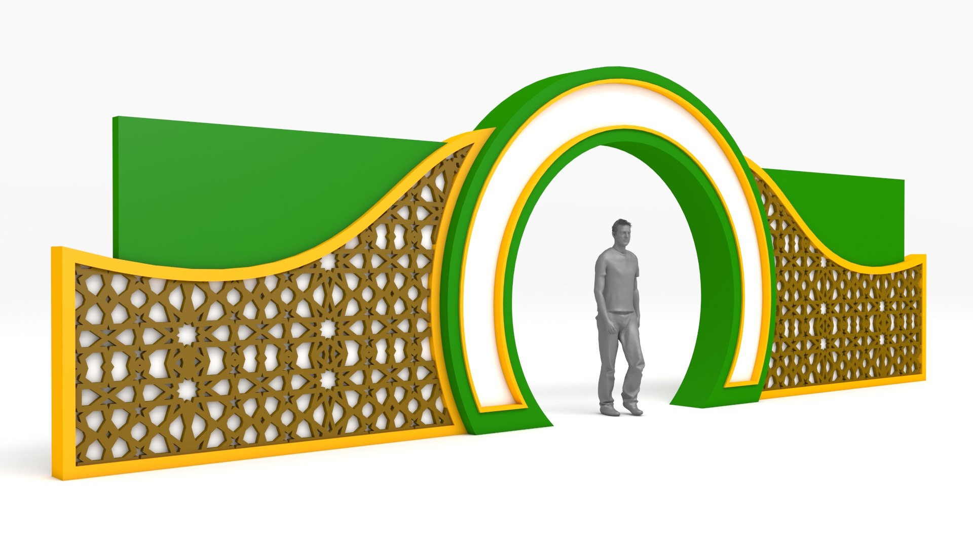 3D Gate Islamic - TurboSquid 1595807