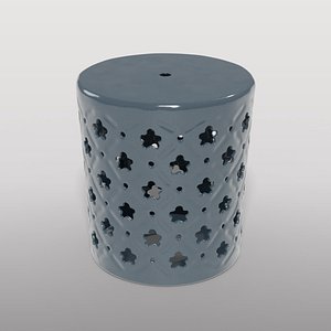 Contemporary Ceramic Candle Holder 3D model