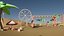Low Poly Beach Asset Pack Low-poly 3D model