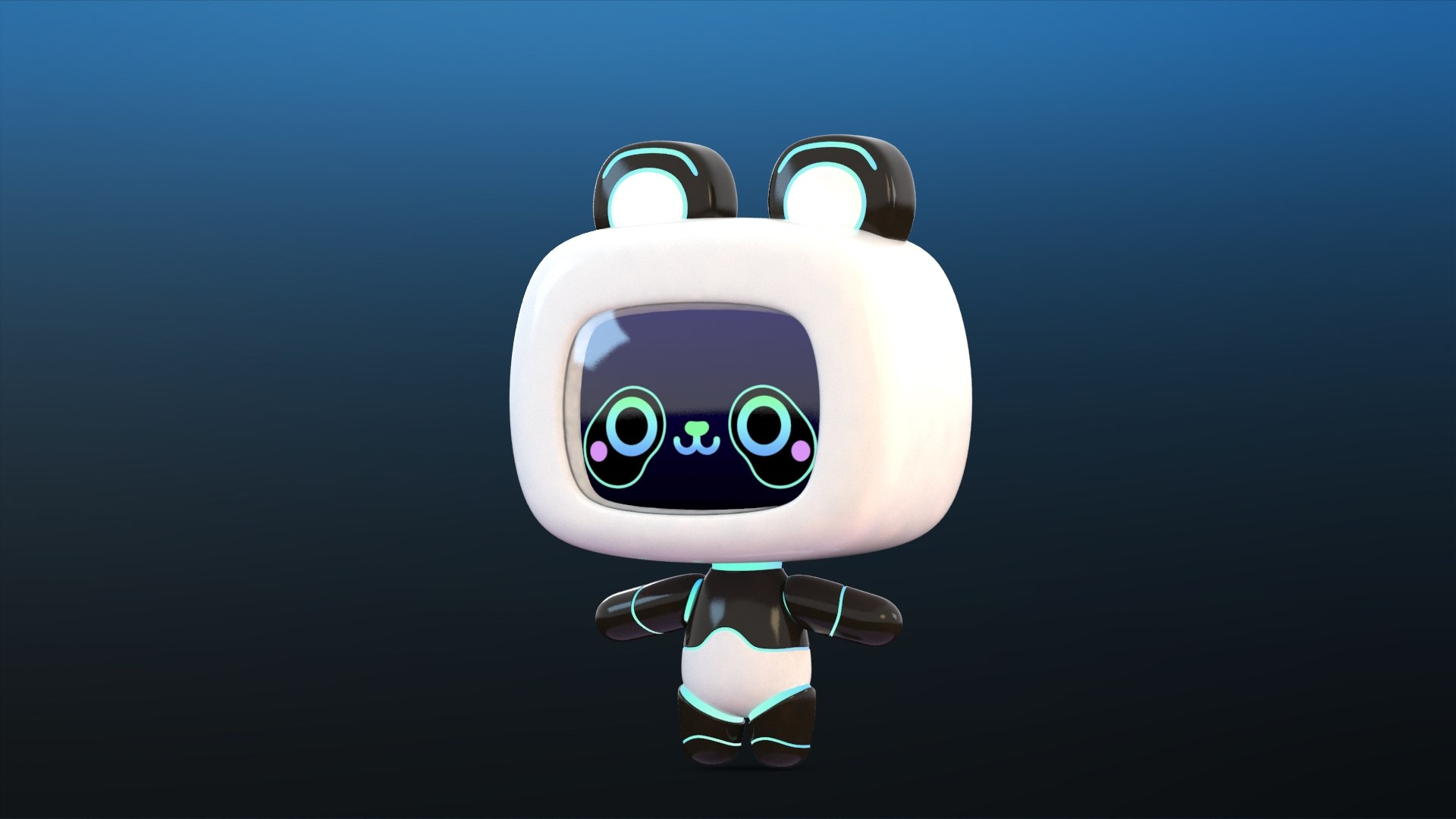 3D model Cute Cartoon Robot Panda https://p.turbosquid.com/ts-thumb/Qh/3dl9yA/ox/cuterobotpanda_0005/jpg/1678509369/1920x1080/fit_q87/0b9354f0b6783f4eeeeabcce9dc8e1db7622dc18/cuterobotpanda_0005.jpg