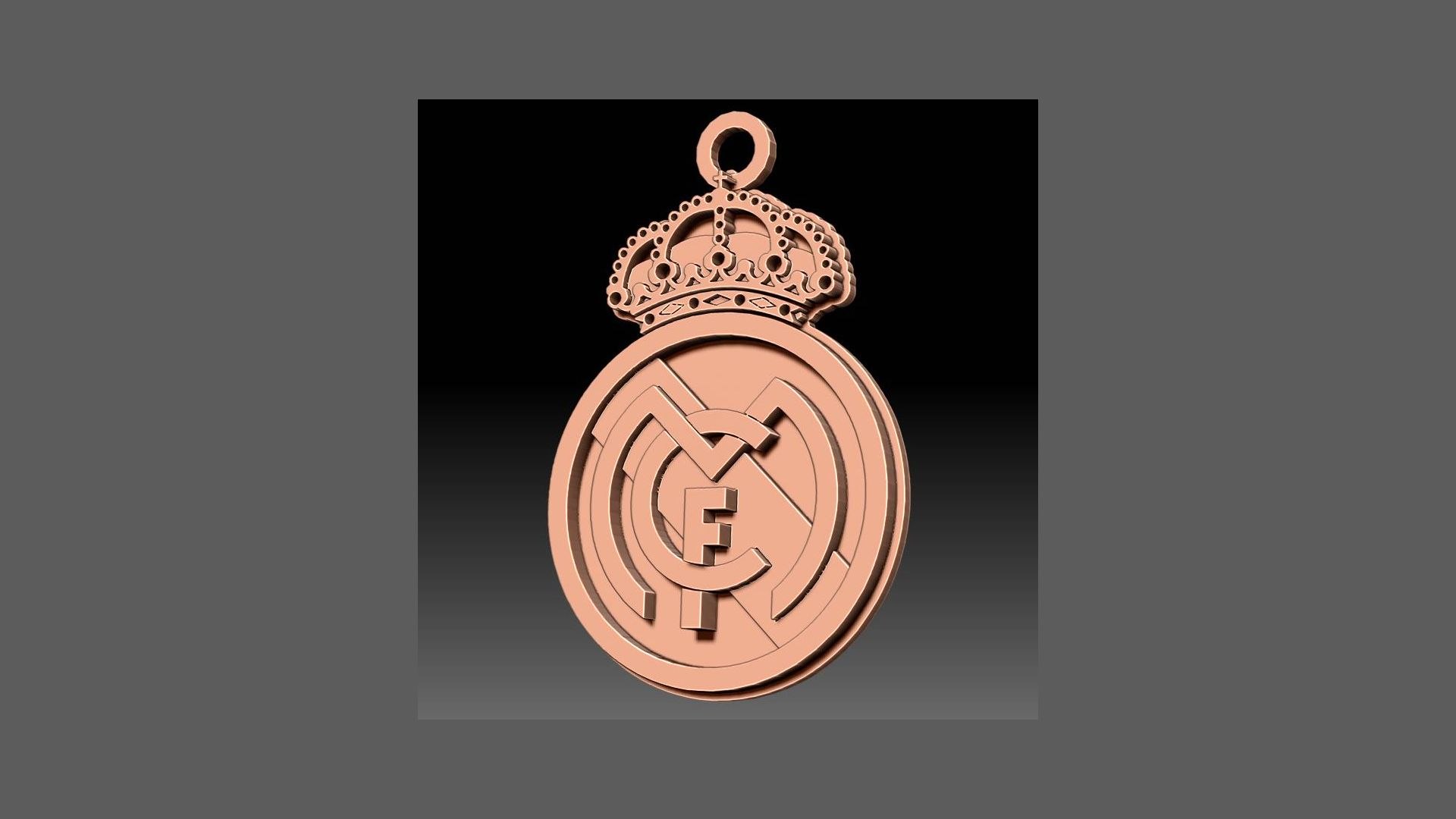 Real Madrid Logo Team Printable And Renderable Keychan 3D Model - TurboSquid 2227034