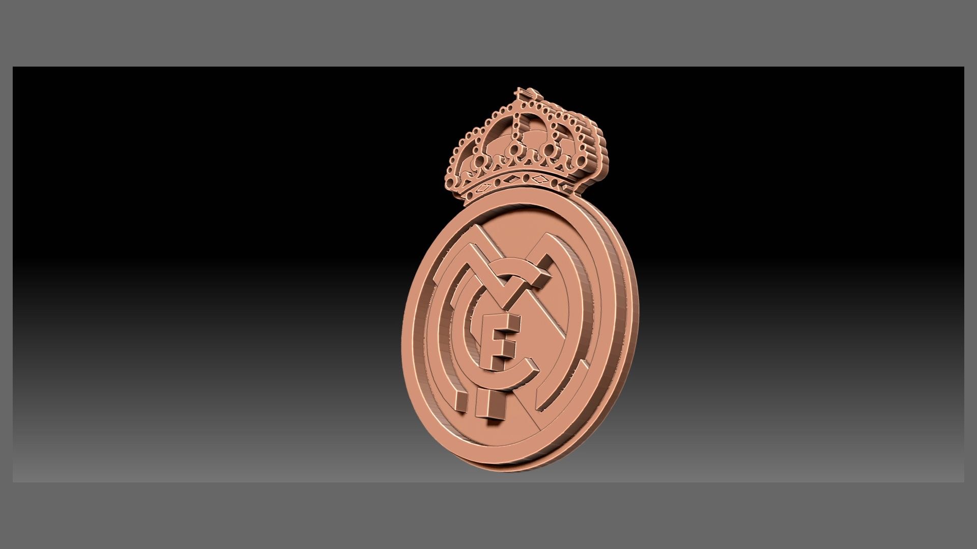 Real Madrid Logo Team Printable And Renderable Keychan 3D Model - TurboSquid 2227034