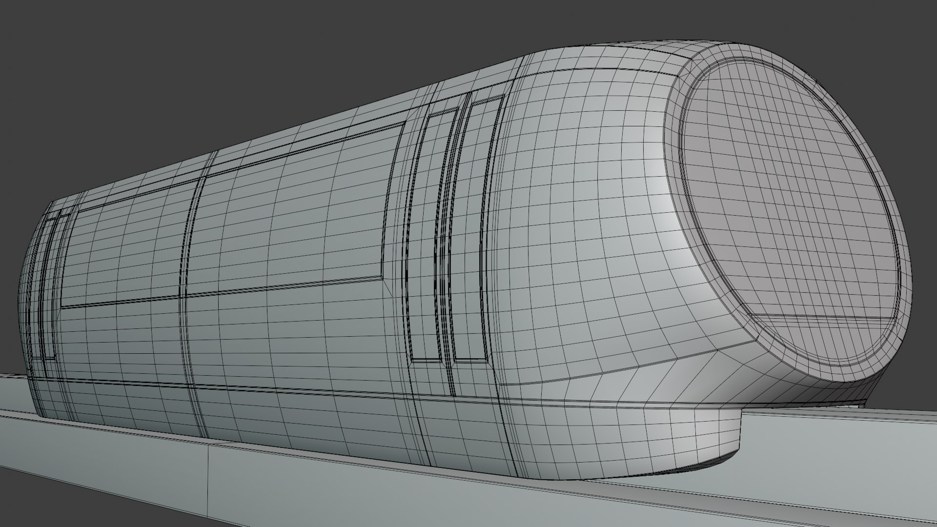 Tesla Robovan Future Train And Truck 3D Model - TurboSquid 2326541