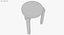 Minimalistischer Artek Alvar Aalto Hocker aus Mahagoni