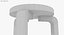 Minimalistischer Artek Alvar Aalto Hocker aus Mahagoni