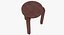Minimalistischer Artek Alvar Aalto Hocker aus Mahagoni