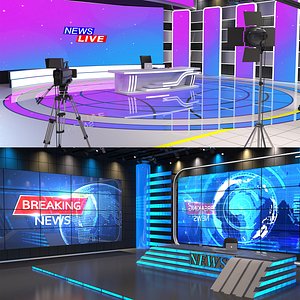NEWS Tv Studios Collection 2 3D