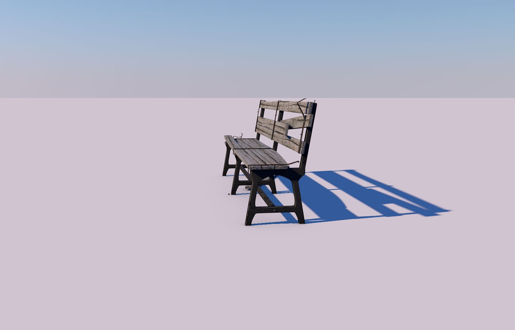 Park benches new bancas 3D model TurboSquid 1455493