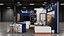 Modern Solar Energy Exhibition Booth with Product Displays