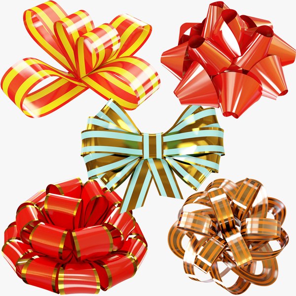 3D gift bow - TurboSquid 1400290
