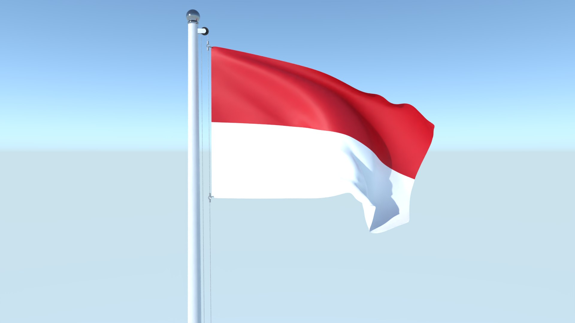 摩纳哥和印尼国旗图片