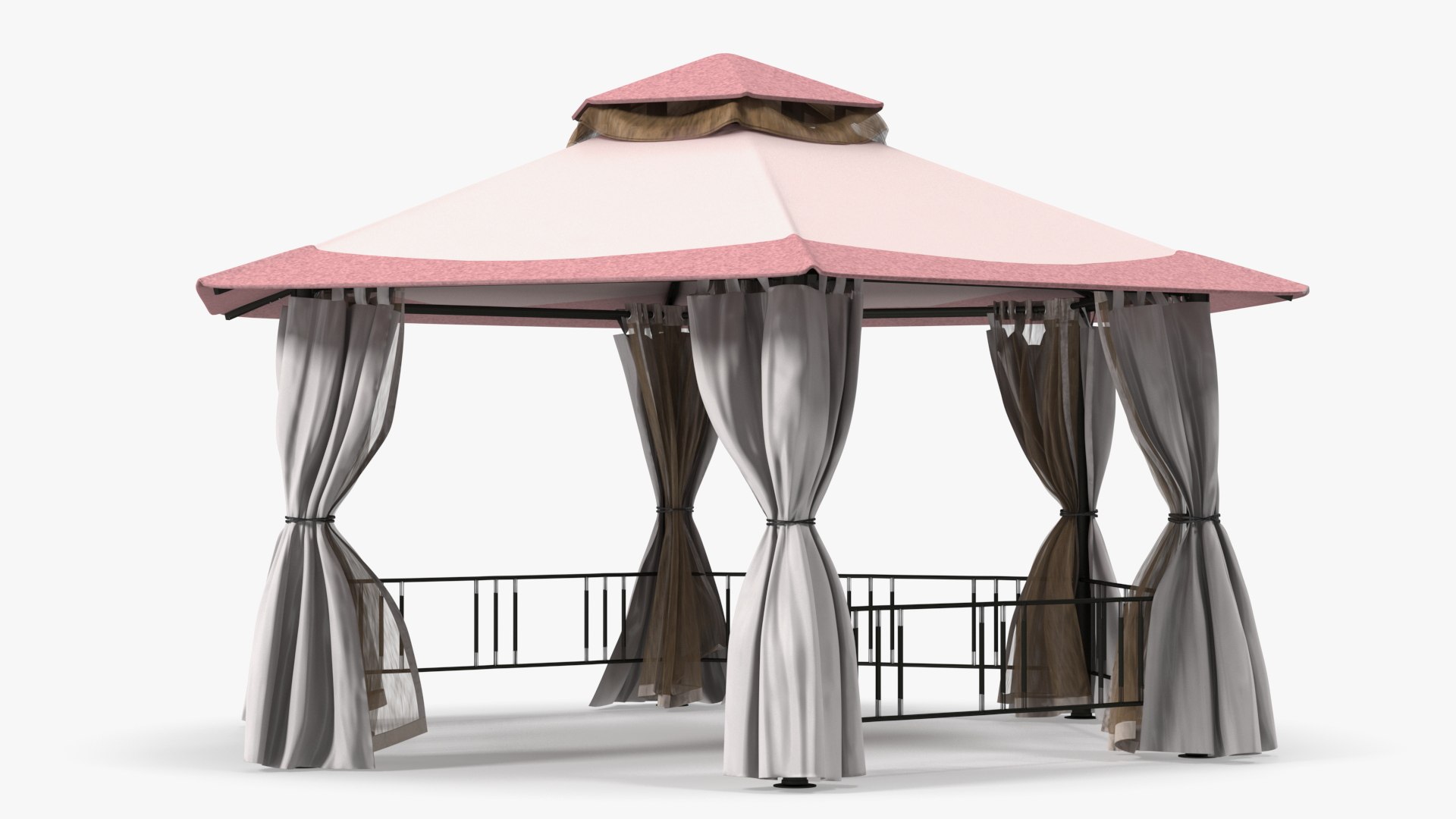 Garden Fabric Canopy 3D model preview