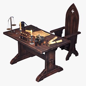 Stylized Alchemist Desk