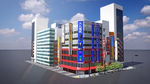 3D Japanese Streetscape Akihabara 0003