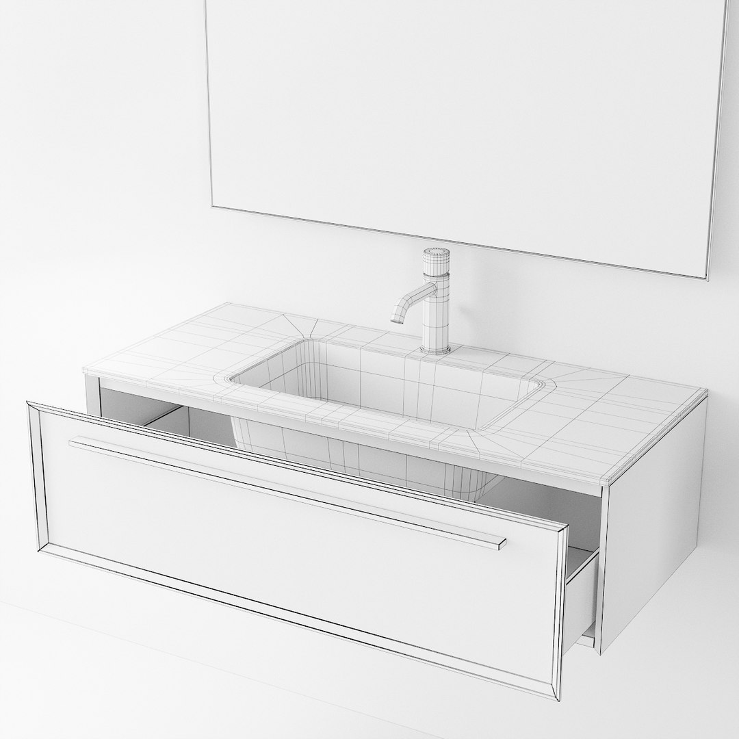 3D 7 0 Vanity Unit Model - TurboSquid 1498673