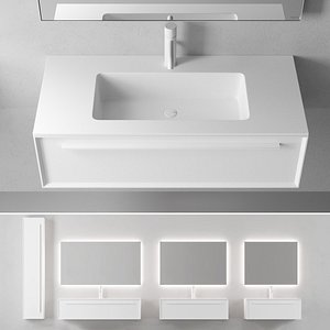 Falper 7.0 Wall-mounted vanity unit with drawers