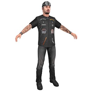 biker man 2 3D model