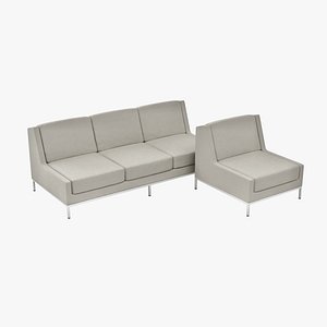 3d model modern couch