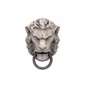 lion head door 3d model