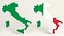 Italy 3d map