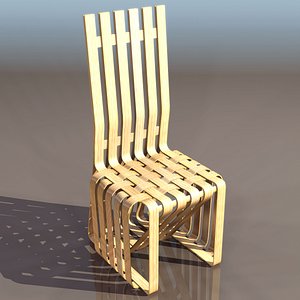frank gehry sticking chair 3d model