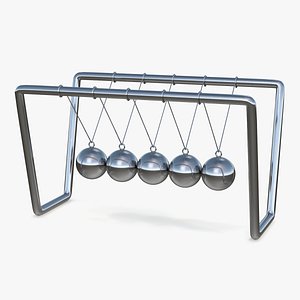 newton cradle 3d model