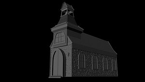 free stone church 3d model