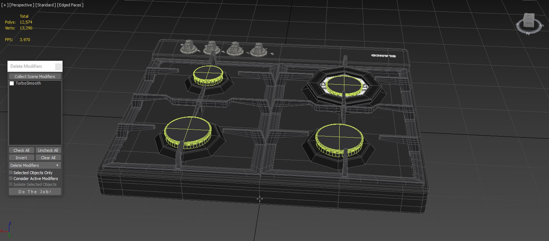 BLANCO 60cm 4 Burner Gas Cooktop Model TurboSquid 1934959