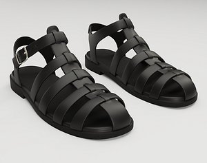 Ezerosy gladiators strappy sandals 3D